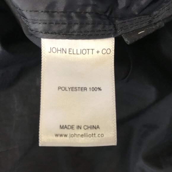 JOHN ELLIOT + CO ~ SIZE 2 ~ BLACK HOODED FULL ZIP LIGHT WEIGHT JACKET COAT - Picture 7 of 8